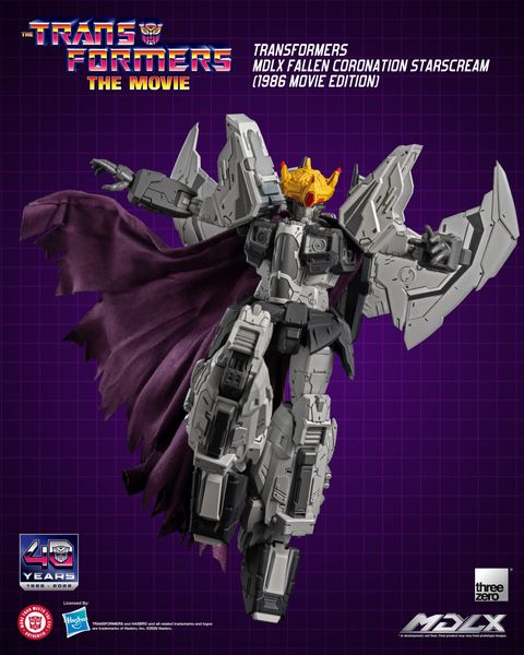 THREEZERO MDLX Fallen Coronation Starscream (1986 Movie Edition) (Transformers)
