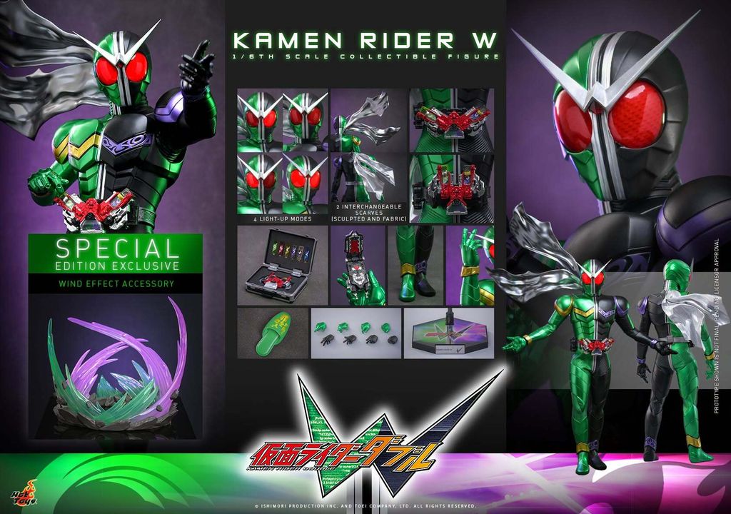 HOT TOYS TMS195B Kamen Rider W (Special Edition)