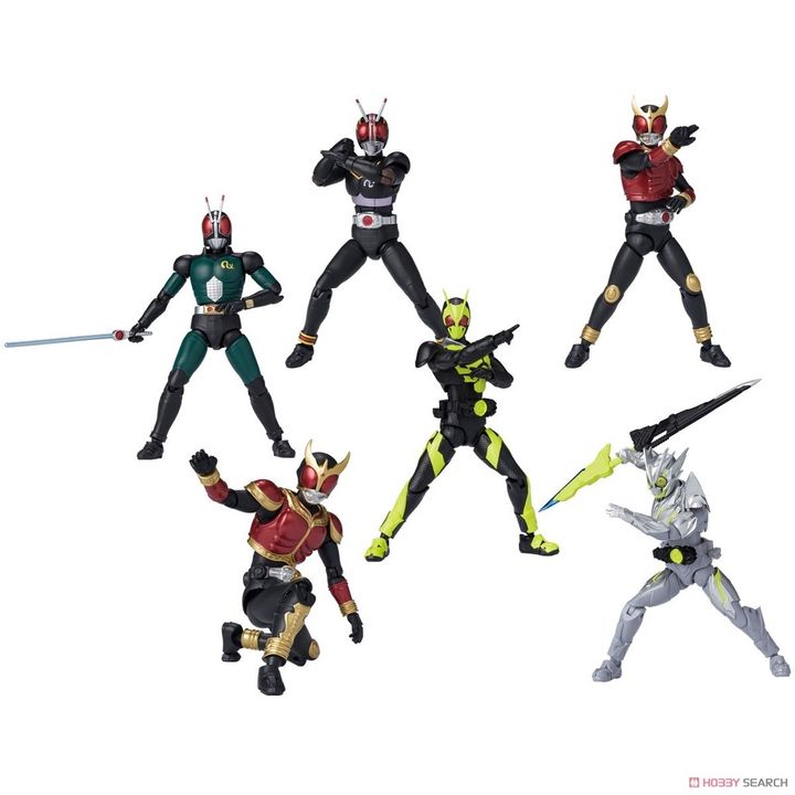 BANDAI SHODO-XX (DOUBLE CROSS) KAMEN RIDER (Set of 7)