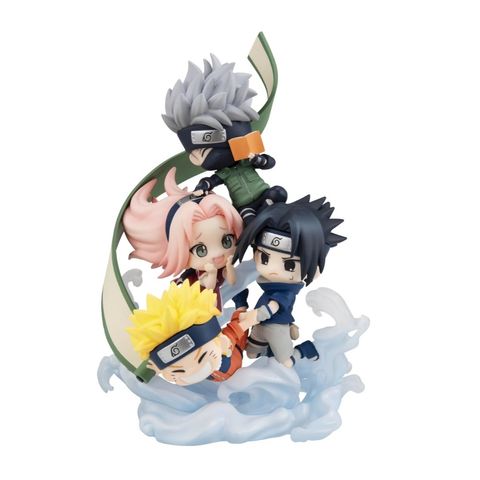 MEGAHOUSE FIGUNITY SERIES NARUTO Shippuden Gather here, Team 7!