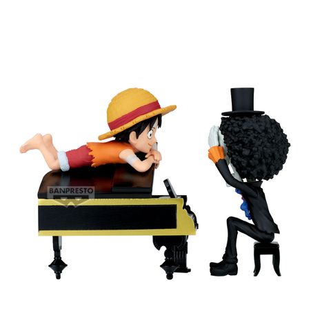 BANPRESTO WORLD COLLECTABLE FIGURE LOG STORIES MONKEY D.LUFFY & BROOK THAT’S GREAT!! AFTER ALL (ONE PIECE)