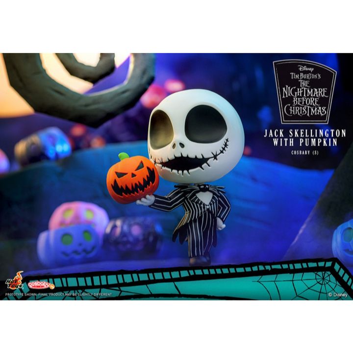 HOT TOYS COSB1110 Cosbaby Jack Skellington with Pumpkin (The Nightmare before Christmas)
