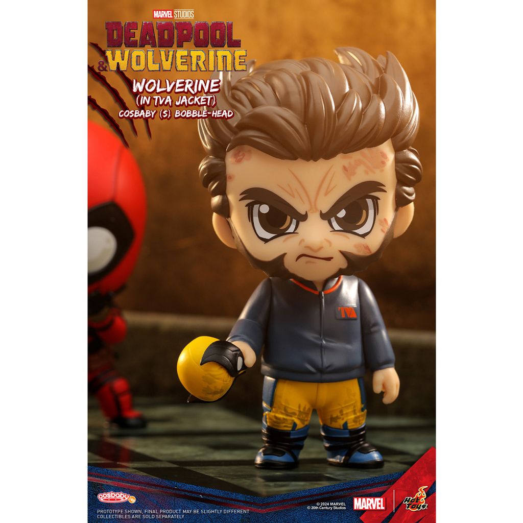 HOT TOYS COSB1090 Cosbaby Wolverine (in TVA Jacket) (Deadpool & Wolverine)