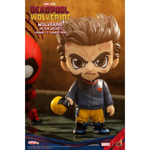 HOT TOYS COSB1090 Cosbaby Wolverine (in TVA Jacket) (Deadpool & Wolverine)