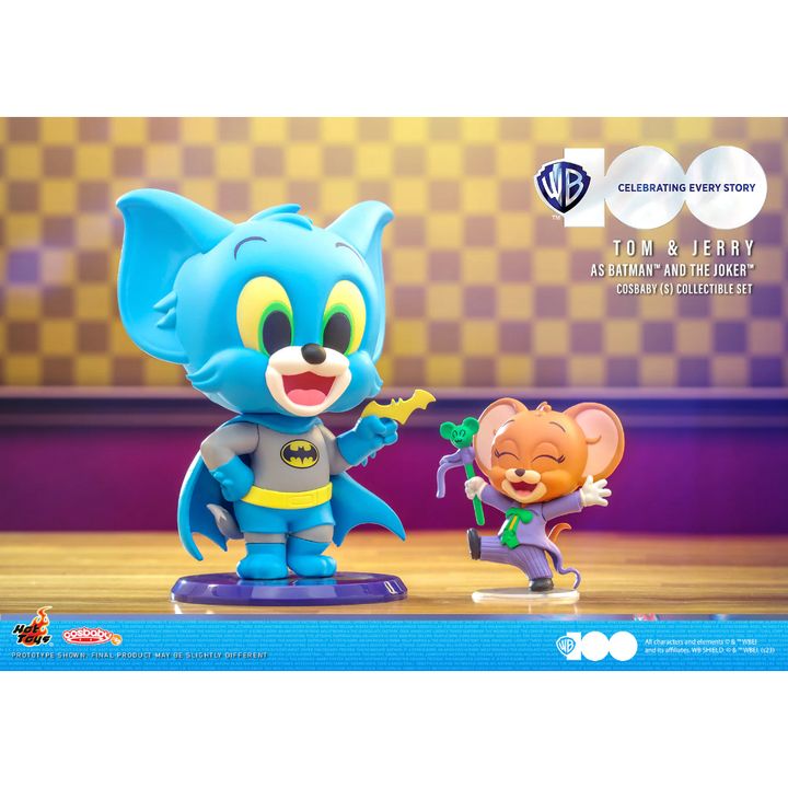 HOT TOYS COSB1024 Cosbaby Tom & Jerry as Batman and The Joker