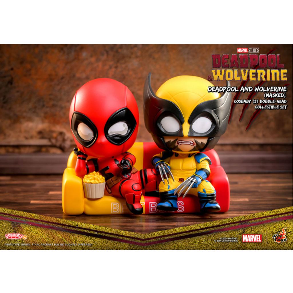 HOT TOYS COSB1121 Cosbaby Deadpool & Wolverine (Masked)