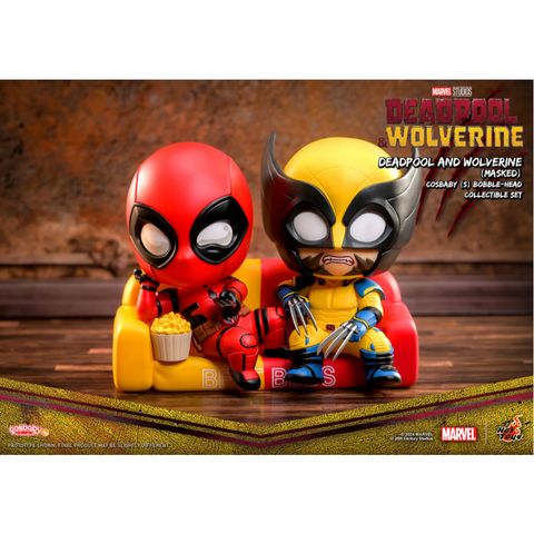 HOT TOYS COSB1121 Cosbaby Deadpool & Wolverine (Masked)