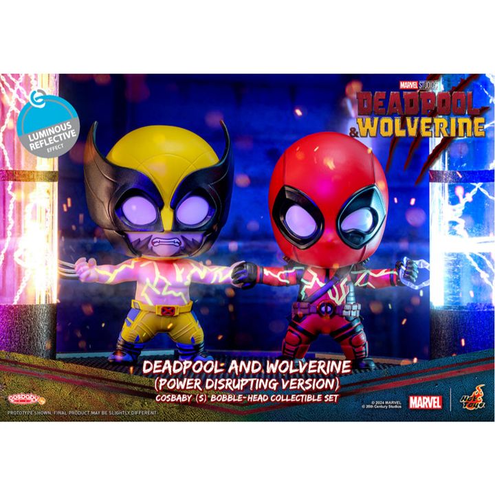 HOT TOYS COSB1122 Cosbaby Deadpool & Wolverine (Power Disrupting Version)