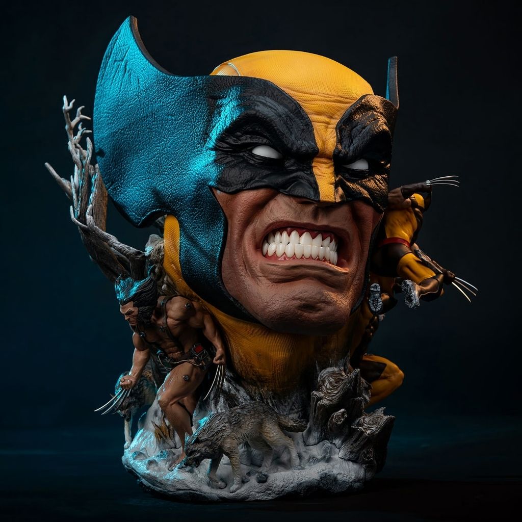 SIDESHOW COLLECTIBLES Wolverine (Deluxe Edition) Fine Art Bust