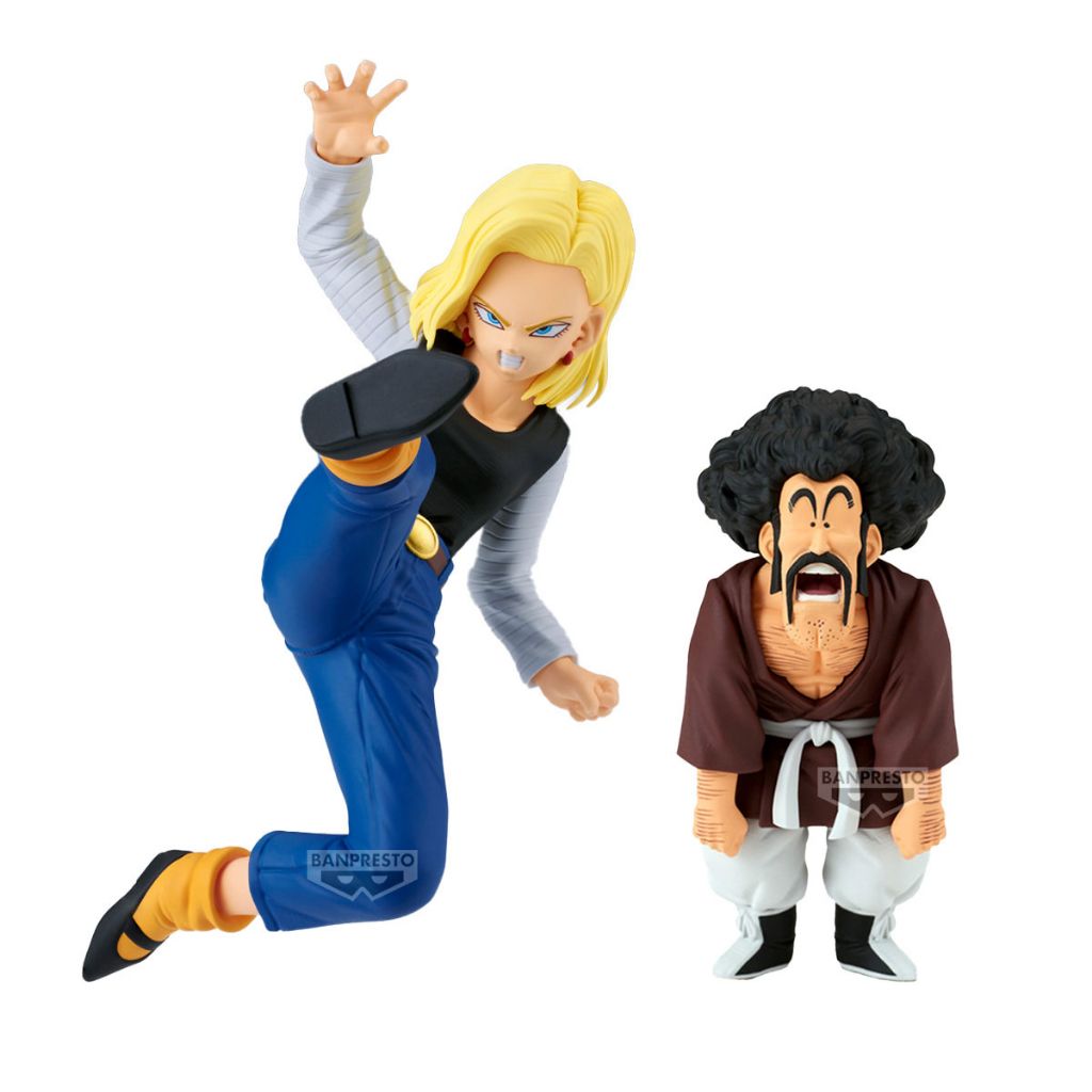 BANPRESTO MATCH MAKERS ANDROID 18 & MR.SATAN (DRAGON BALL Z)