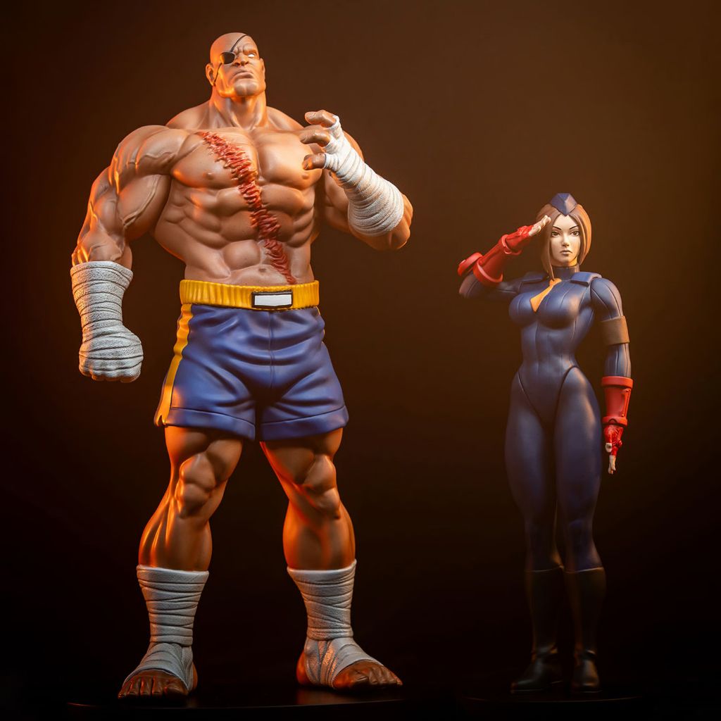 SIDESHOW COLLECTIBLES Sagat & Juli Collectible Set