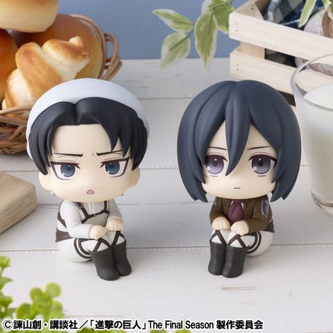 MEGAHOUSE LOOK UP SERIES Levi Cleaning up Ver. & Mikasa Ackerman set【with gift】(Attack on Titan)