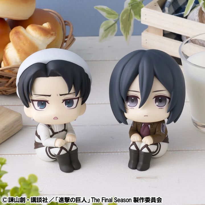 MEGAHOUSE LOOK UP SERIES Levi Cleaning up Ver. & Mikasa Ackerman set【with gift】(Attack on Titan)