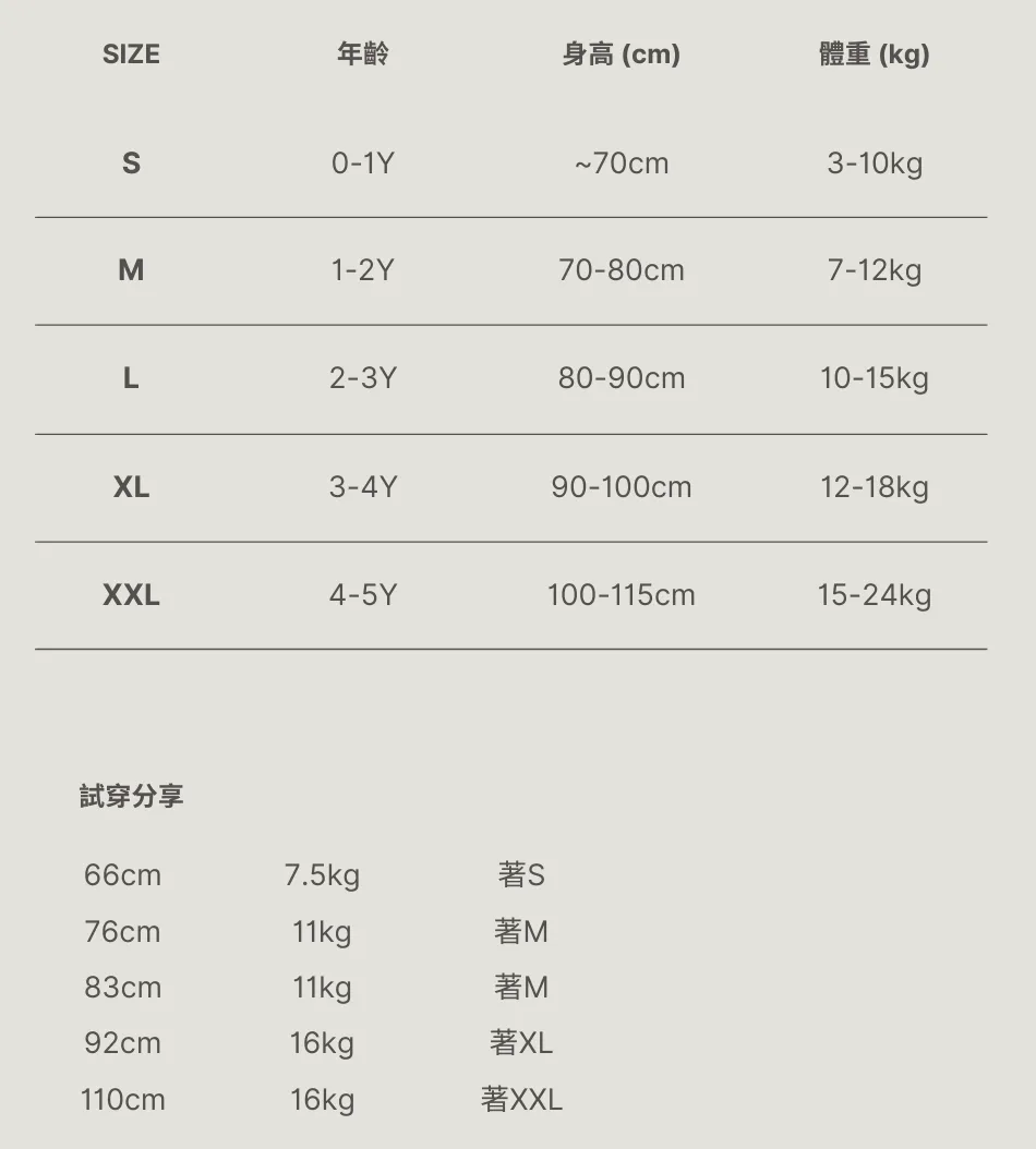 Black and Ivory Minimalist Size Chart Instagram Post (794 x 1123 像素)