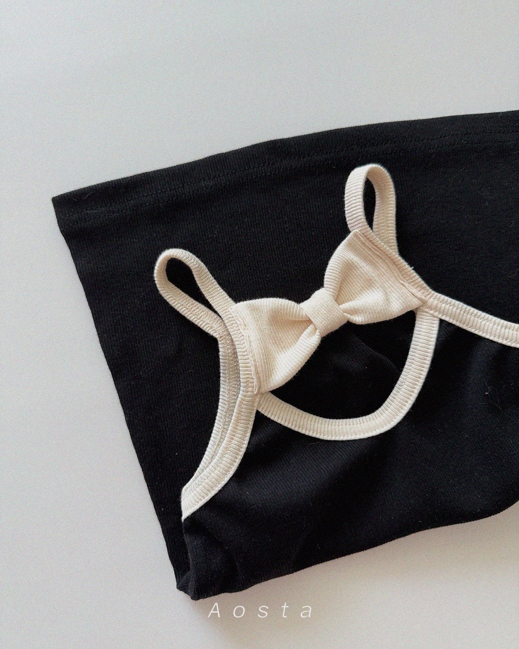 大골지리본원피스 검정1