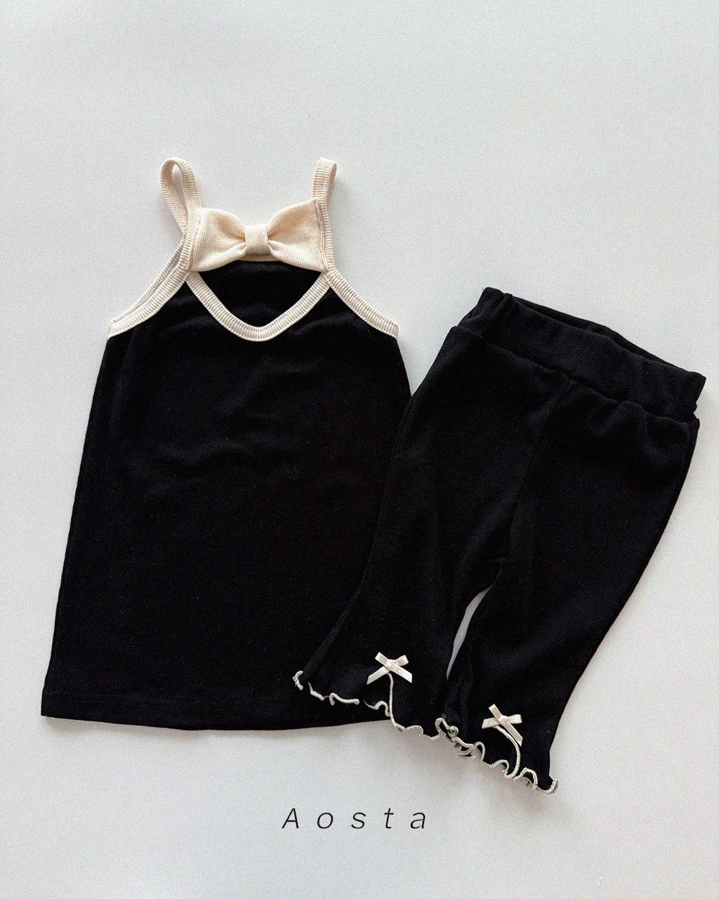 大골지리본원피스 검정7