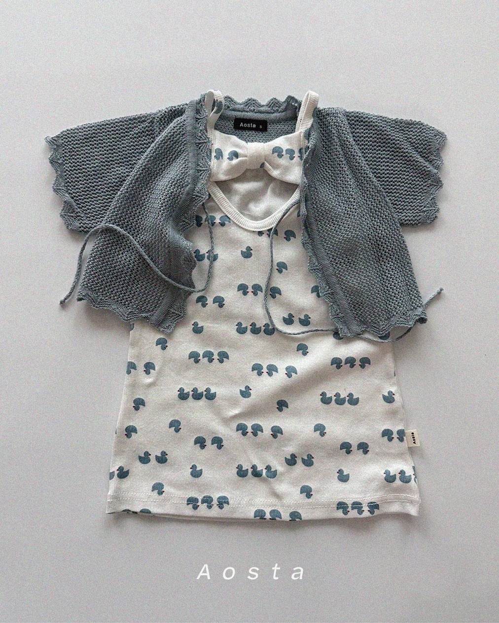 大골지리본원피스 오리11