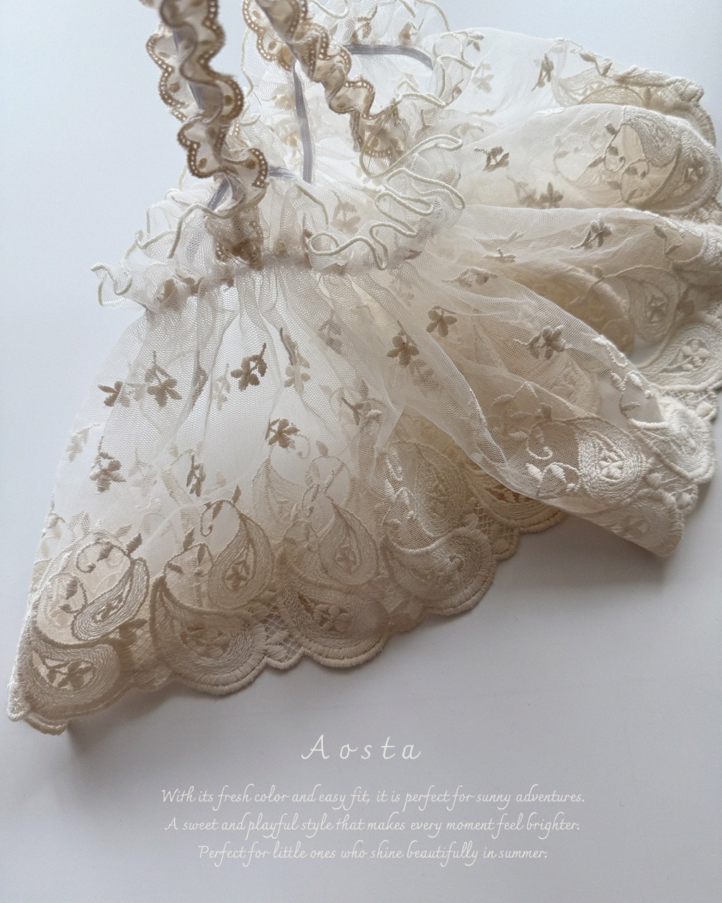 大레이스 끈 뷔스티에 베이지 2