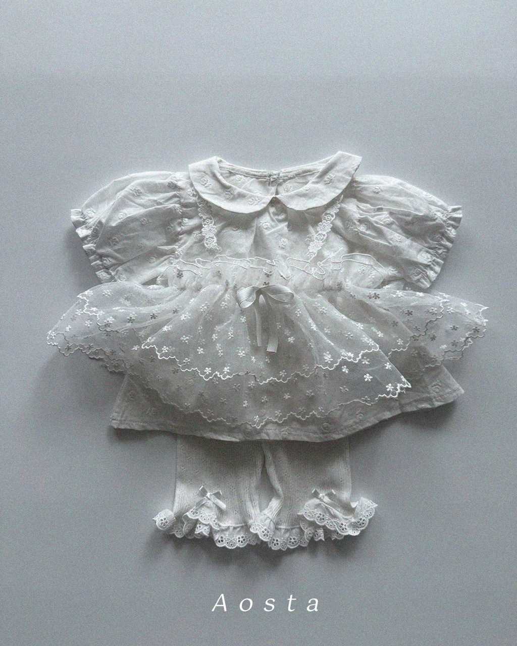 大리본꽃캉캉블라우스 5