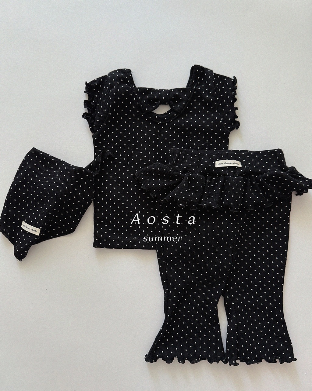 大썸머스카프 검정도트4