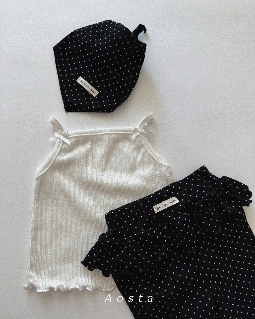 大썸머스카프 검정도트9