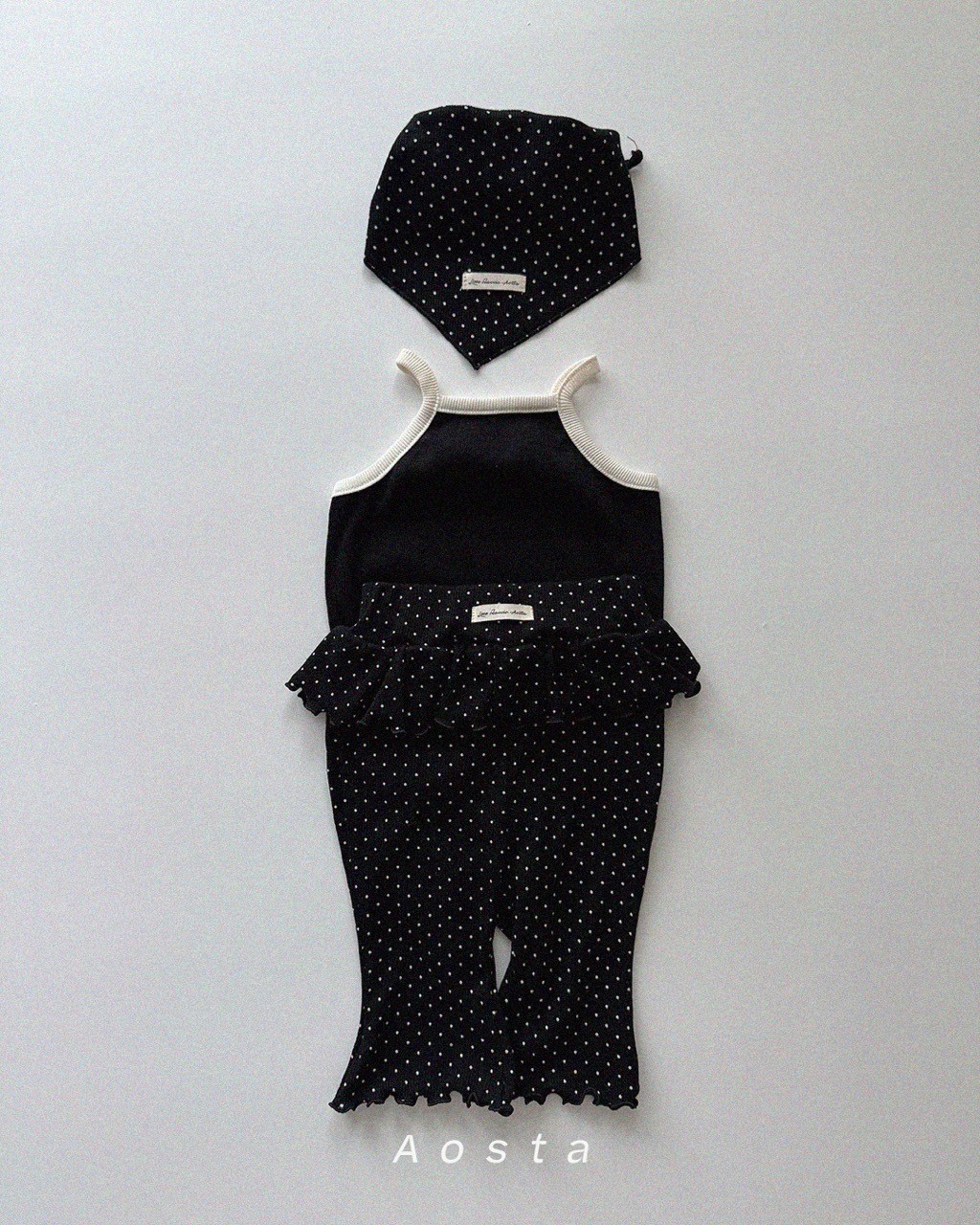 大썸머스카프 검정도트10