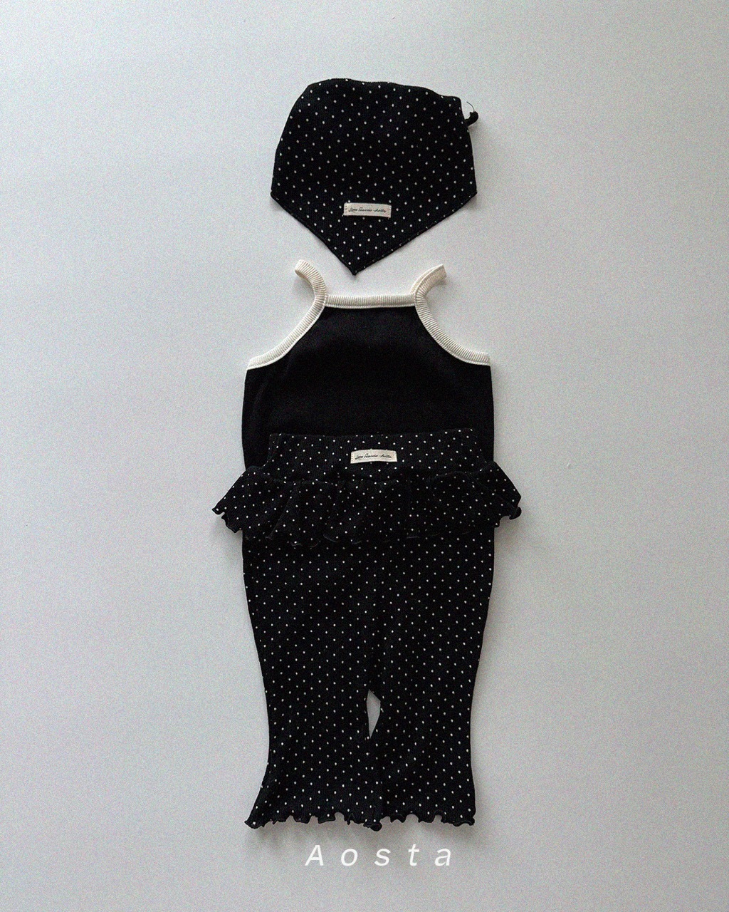 大썸머스카프 검정도트3