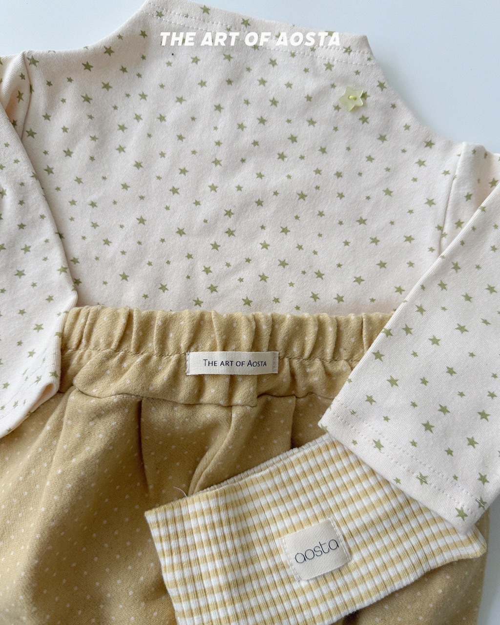 大밀크도트팬츠 노랑5