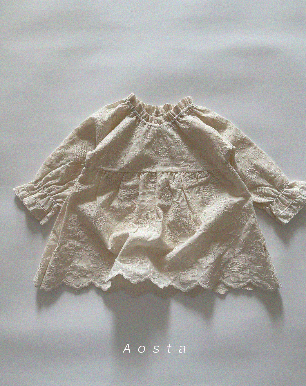 엘린 원피스 아이보리 꽃 자수3