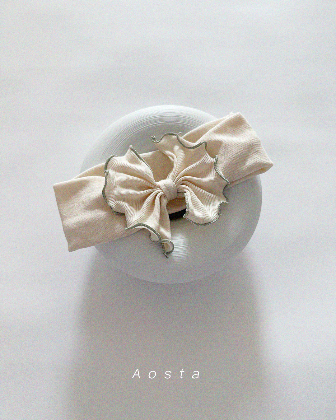 리본헤어밴드 민트1