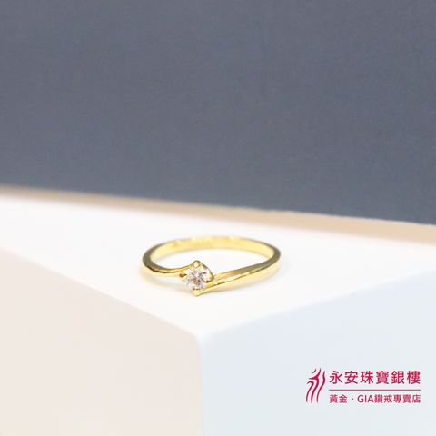 純金線條水鑽戒2022-08-299-1