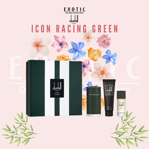 Dunhill Icon Racing Green Set (Edp 100ml+30ml+SG 90ml)