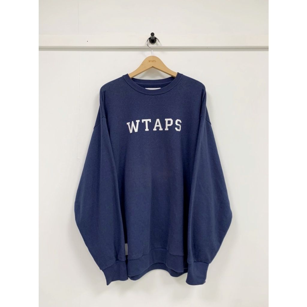 WTAPS 22SS ACADEMY / SWEATER / COPO 大學T 藍色 XL號