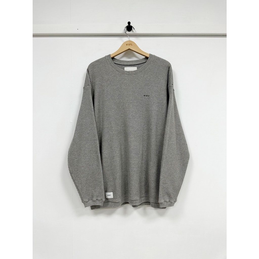 WTAPS 20AW WAFFLE LS 長袖 灰色 M號