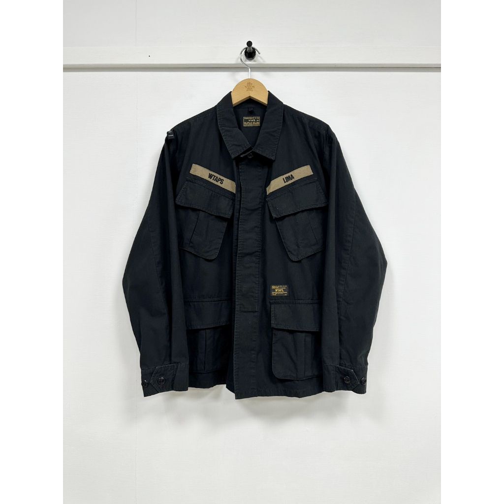 WTAPS 16AW JUNGLE LS / SHIRT 襯衫 四袋 黑色 L號