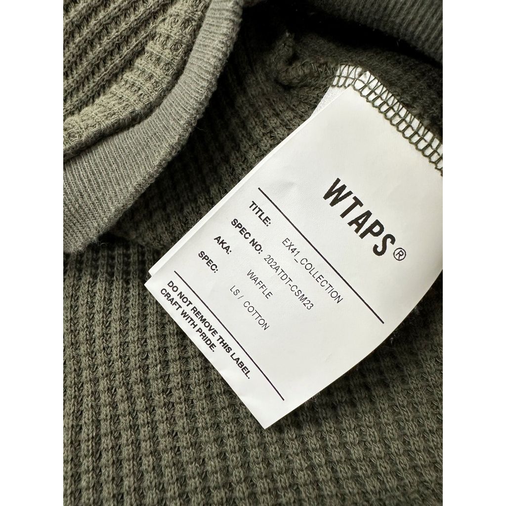 WTAPS 20AW WAFFLE LS 長袖軍綠色L號– Second Chance - Reuse shop