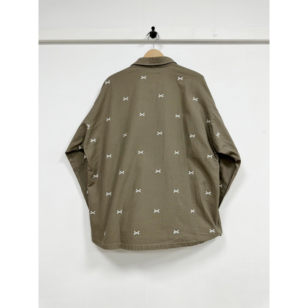 WTAPS◆22SS JUNGLE 01/LS/COTTON.OXFORD.TEXTILE/4/BLK/221WVDT-SHM02 WTAPS 22SS JUNGLE 01 ⁄ LS ⁄ COTTON. OXFORD. TEXTILE GREIGE ⁄ SIZE