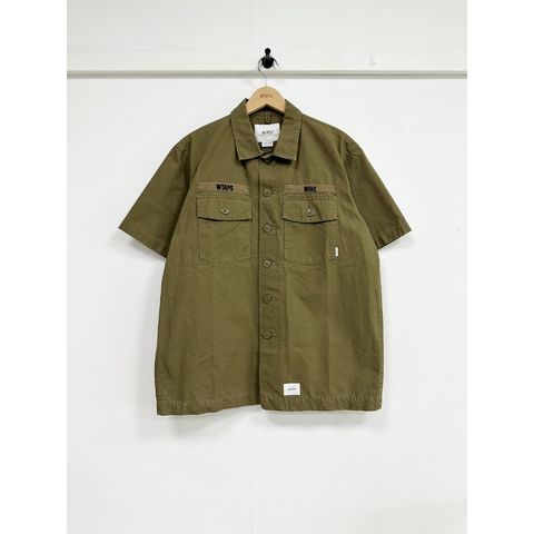 WTAPS 19SS BUDS SS 短袖 襯衫 軍綠色 M號