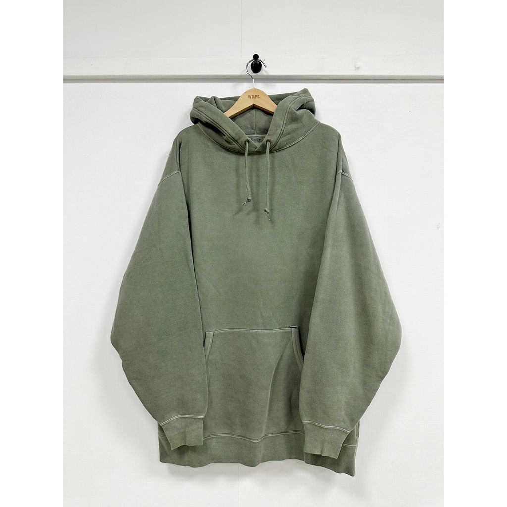 WTAPS 21AW BLANK 01 HOODED 帽T 軍綠色 XL號