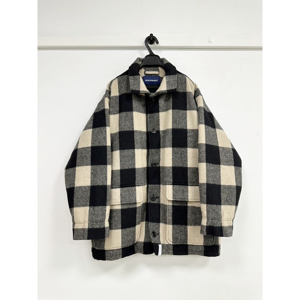 DESCENDANT 20AW RAG MELTON JACKET 黑色 3號