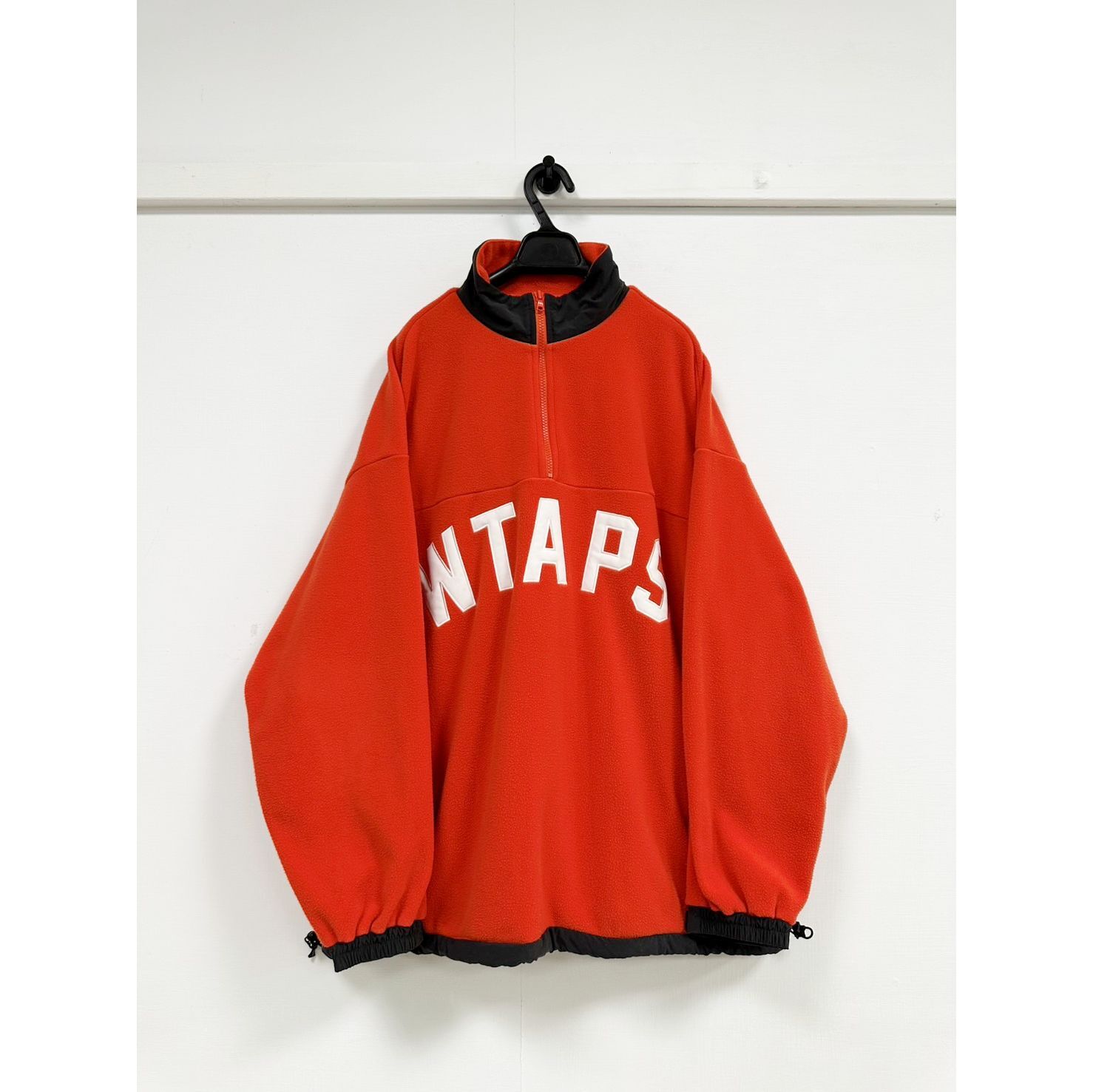 18aw wtaps PLAYER 02 ハーフジップ フリース ジャケット M ブラック 