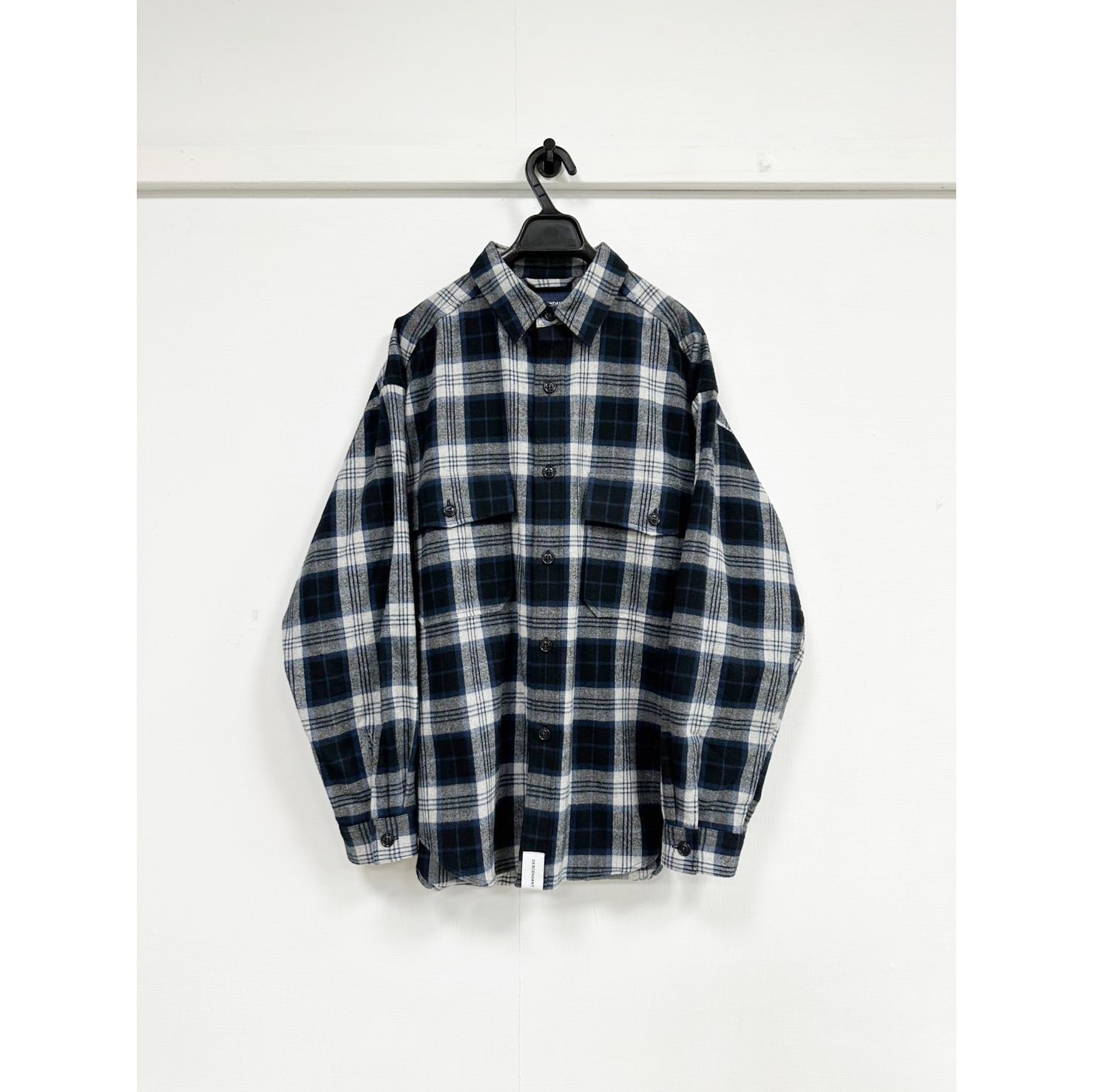 DESCENDANT ディセンダント◆ CPOC PLAID LS SHIRT DESCENDANT/CPOC PLAID LS SHIRT (NAVY)