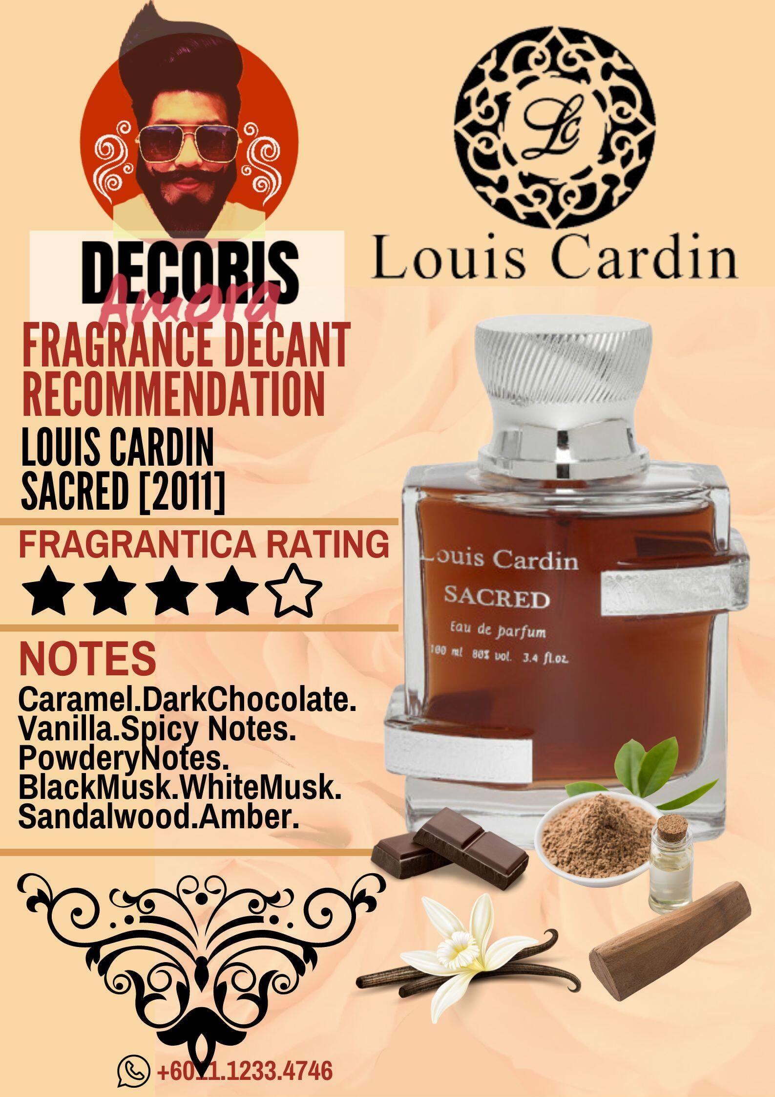 Jual Decant Louis Cardin SACRED EDP - 5 ml - Jakarta Selatan - Abo Omar