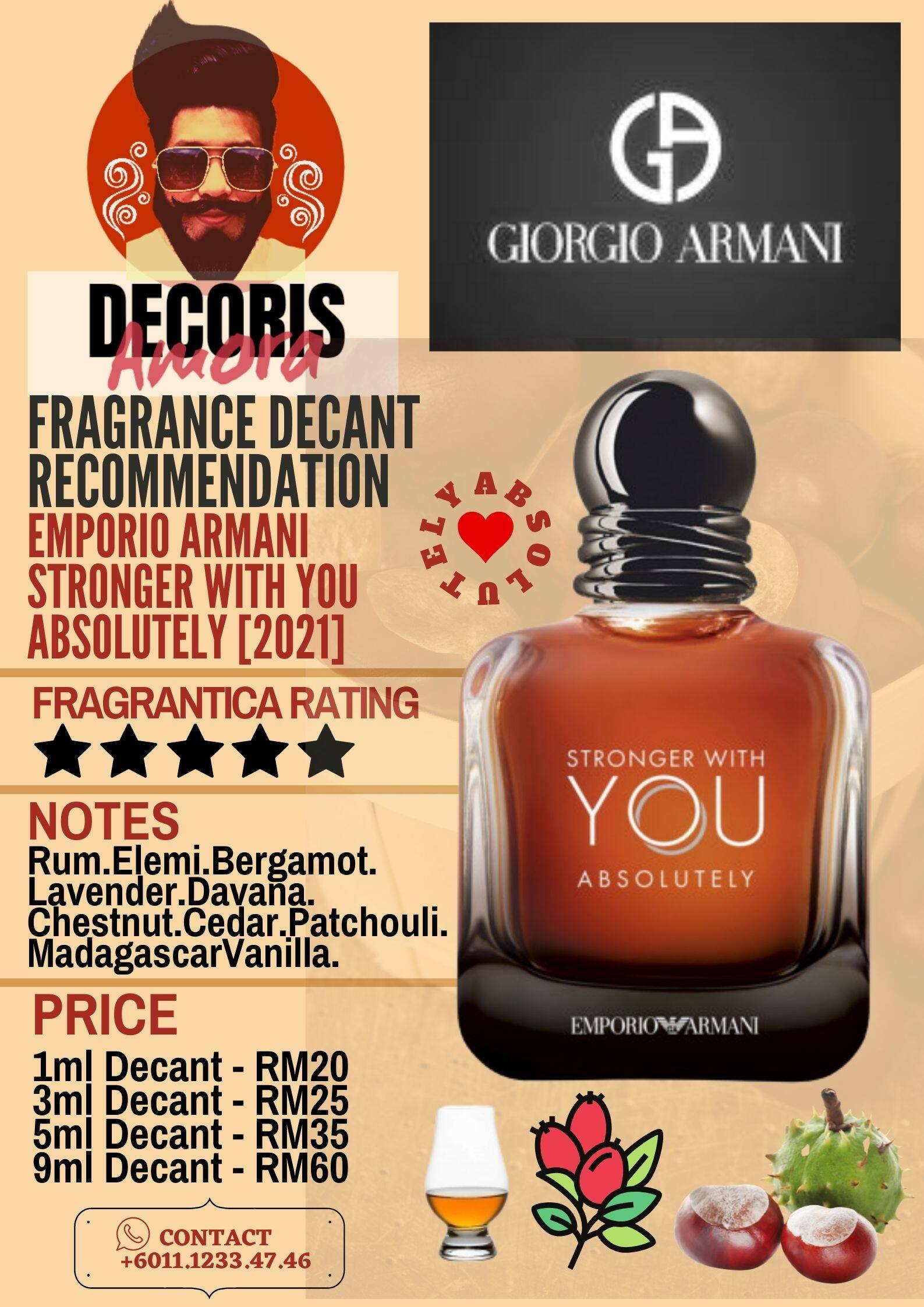 Giorgio Armani Stronger With You Absolutely - Perfume Decant – Decoris  Amora Perfume Decant