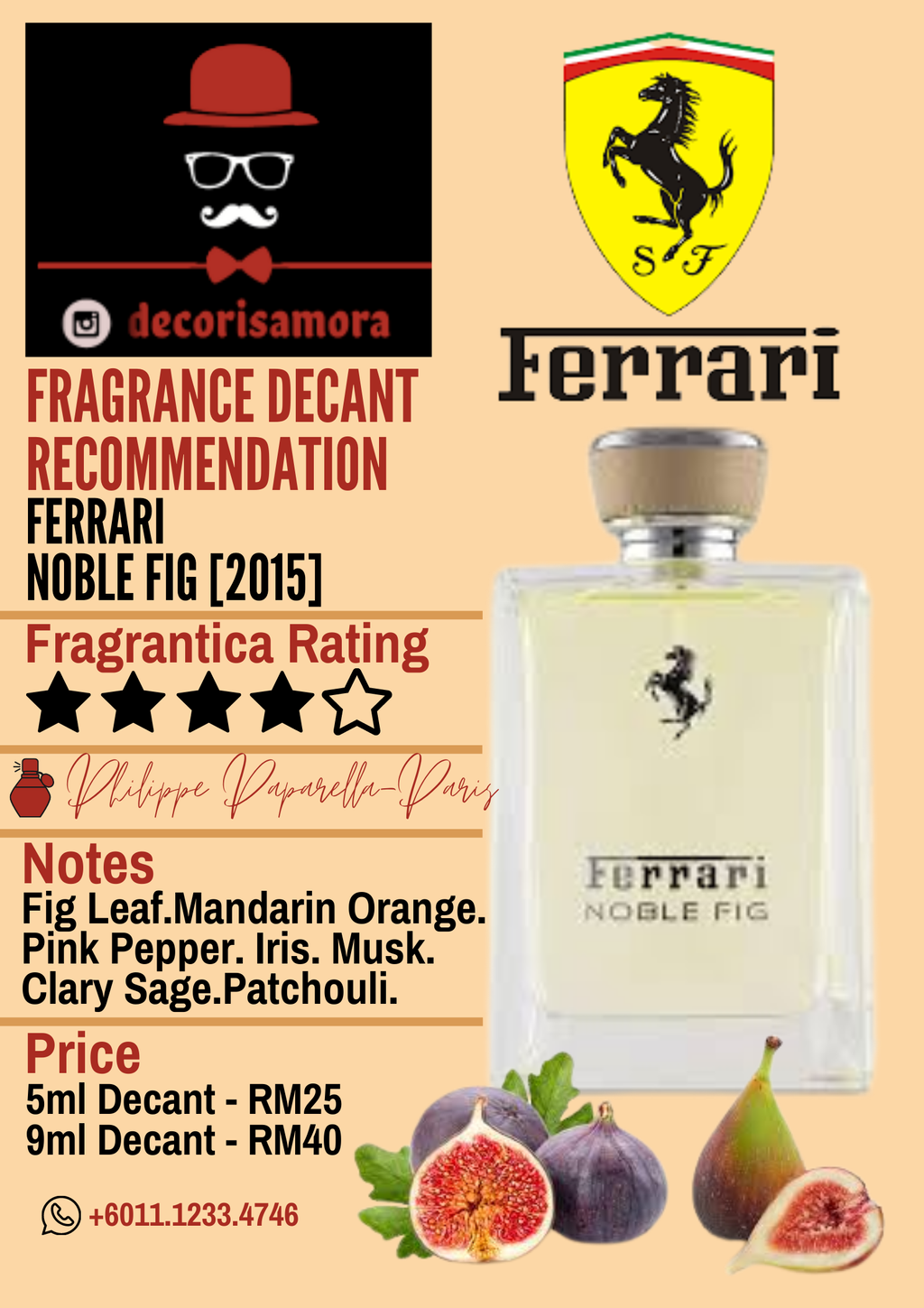 Ferrari Noble Fig - Perfume – Decoris Amora Perfume Decant