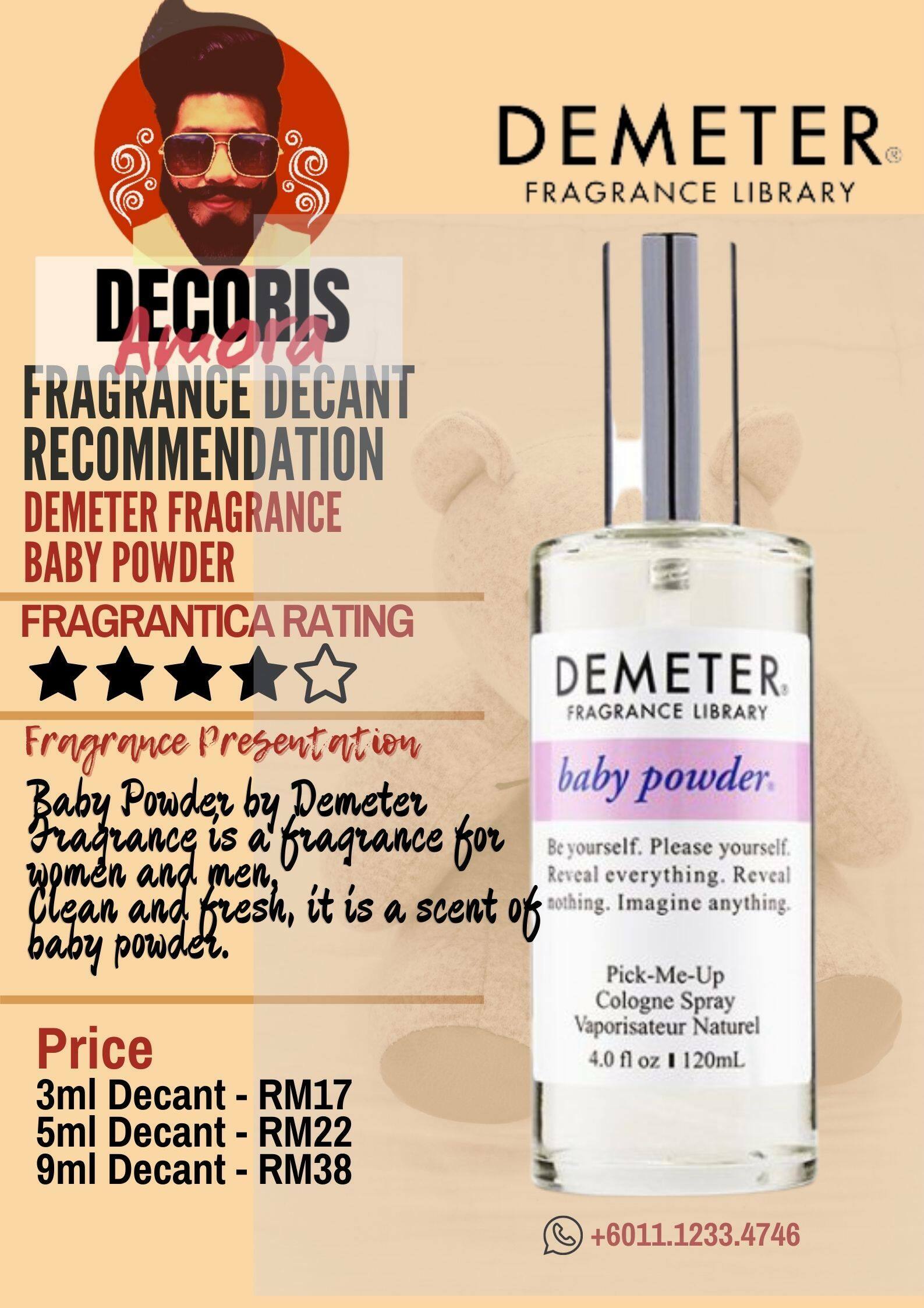 Fragrance Library Demeter Baby Powder Perfume Demeter Baby Powder For  Unisex Oz Cologne Spray By Demeter - Main Image