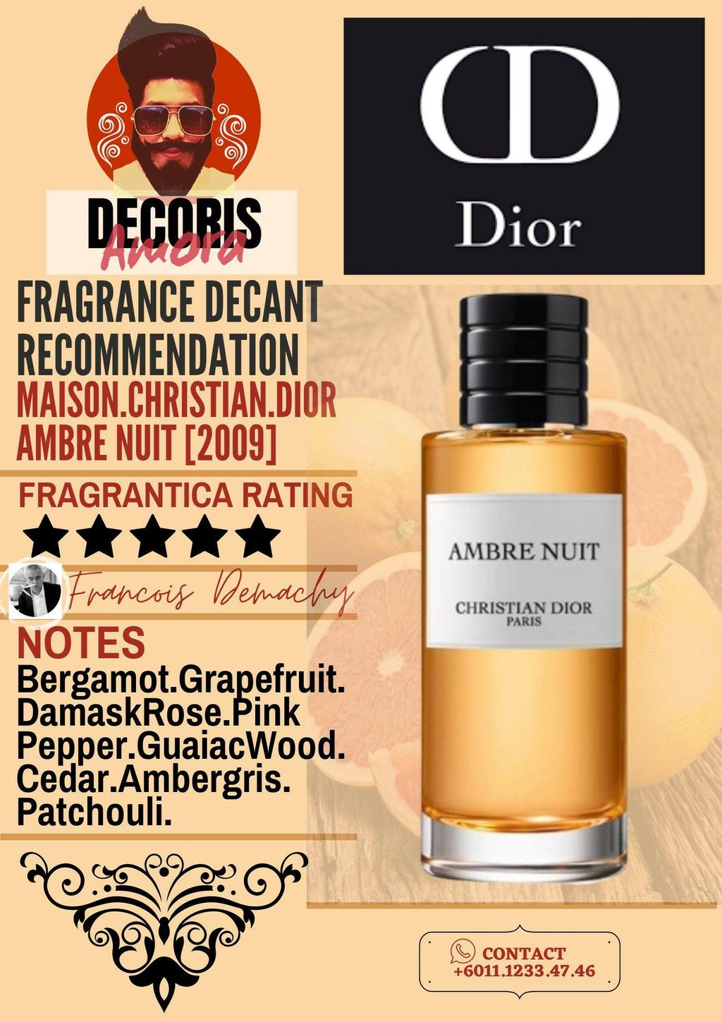 Dior La Collection Privee Ambre Nuit - Perfume Decant – Decoris Amora  Perfume Decant