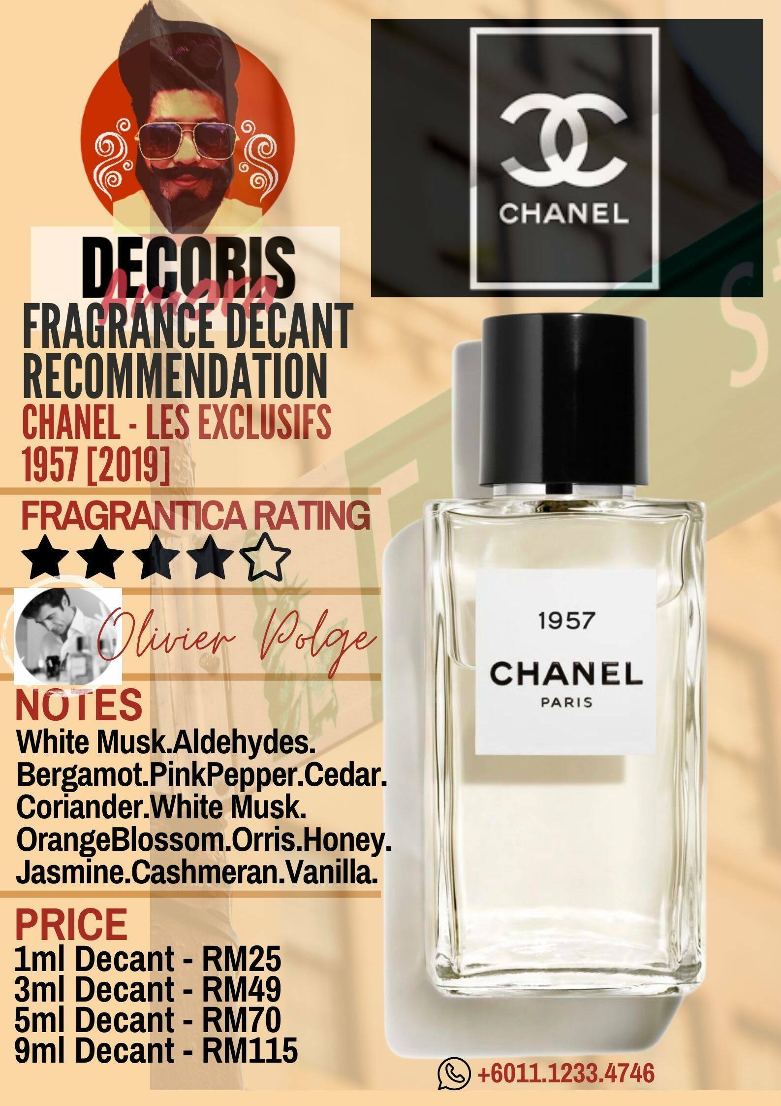 Chanel Les Exclusifs de Chanel 1957 - Perfume Decant – Decoris