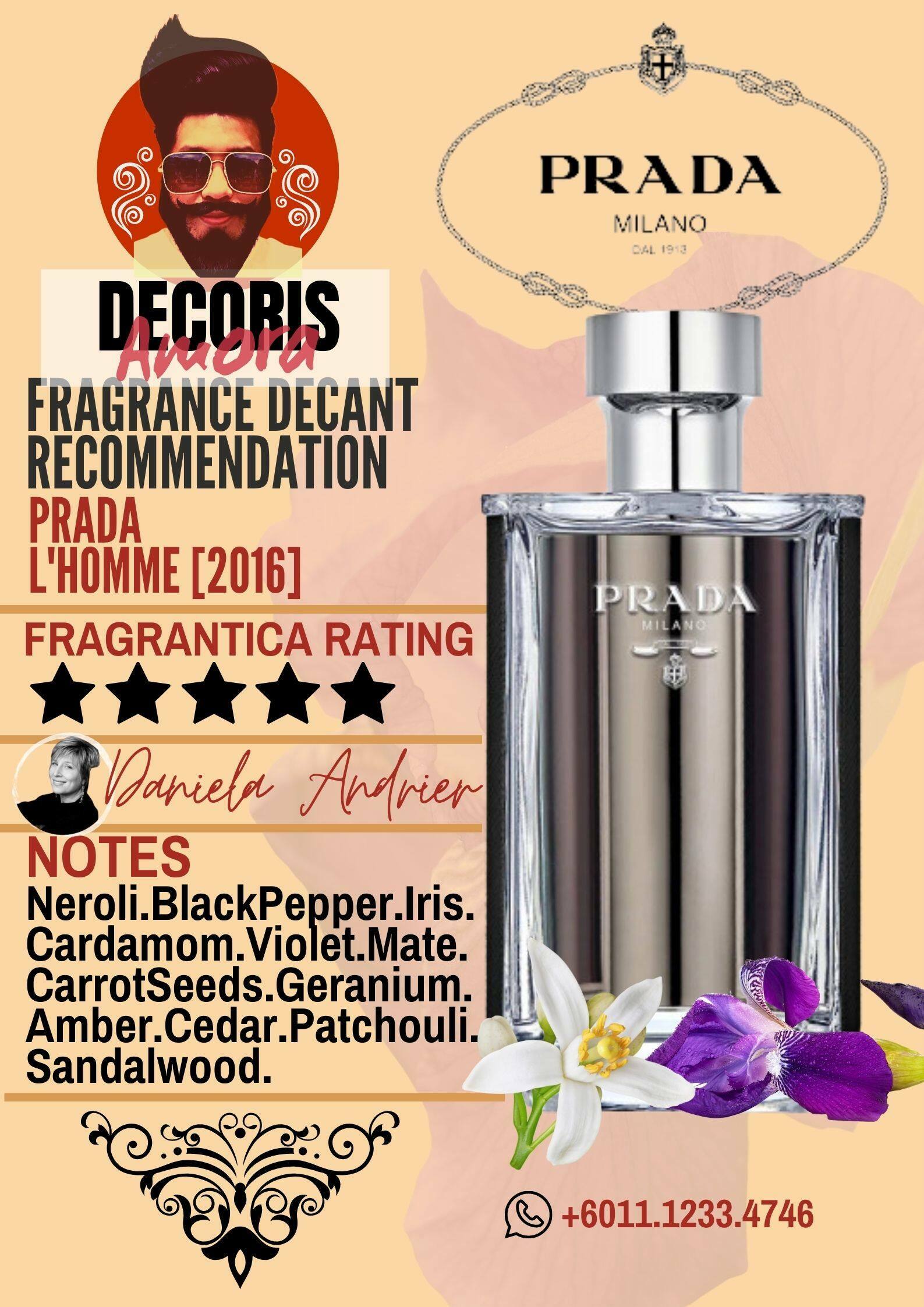 Prada L'Homme - Perfume Decant – Decoris Amora Perfume Decant