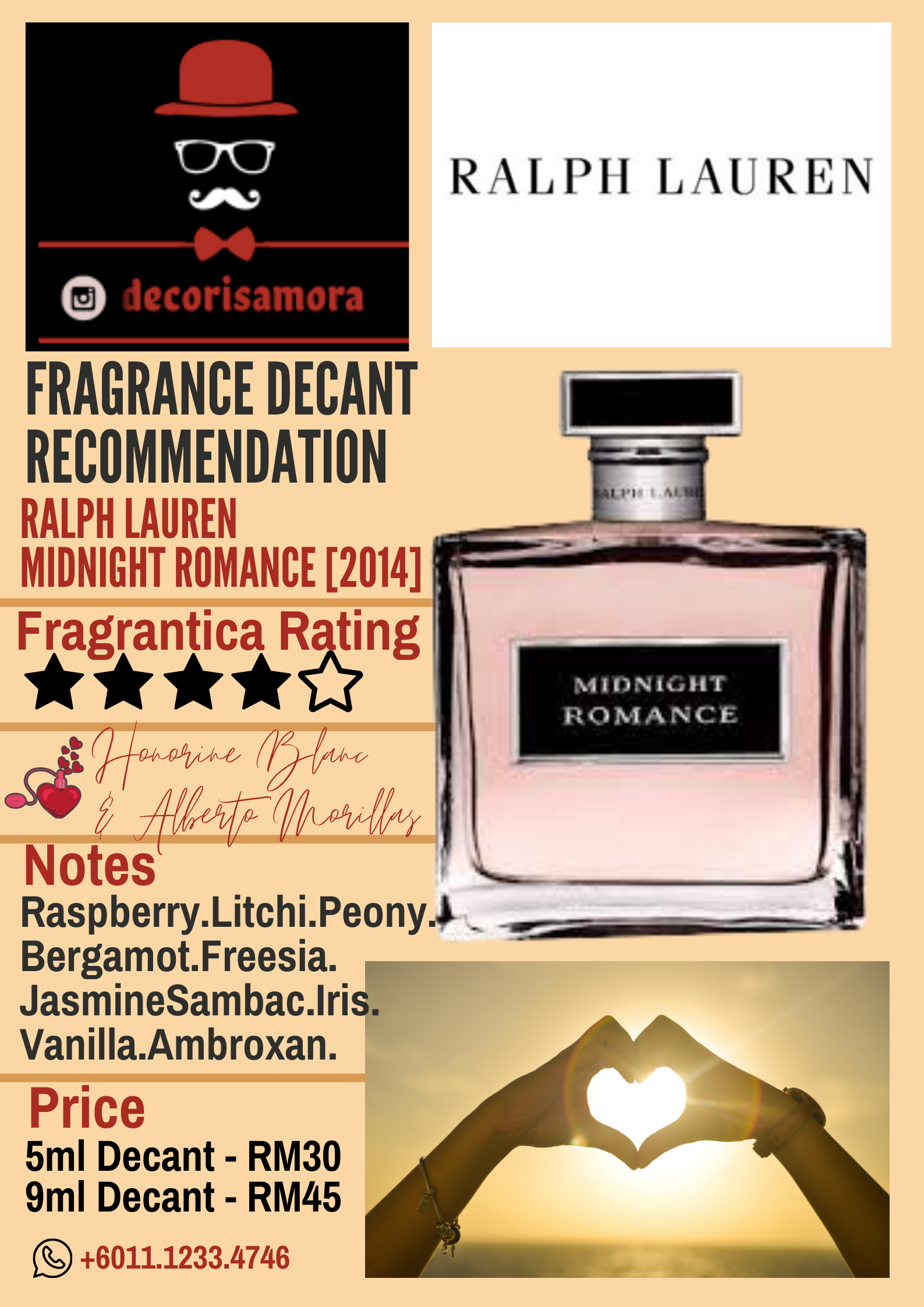 Ralph Lauren Midnight Romance - Perfume Decant – Decoris Amora Perfume  Decant